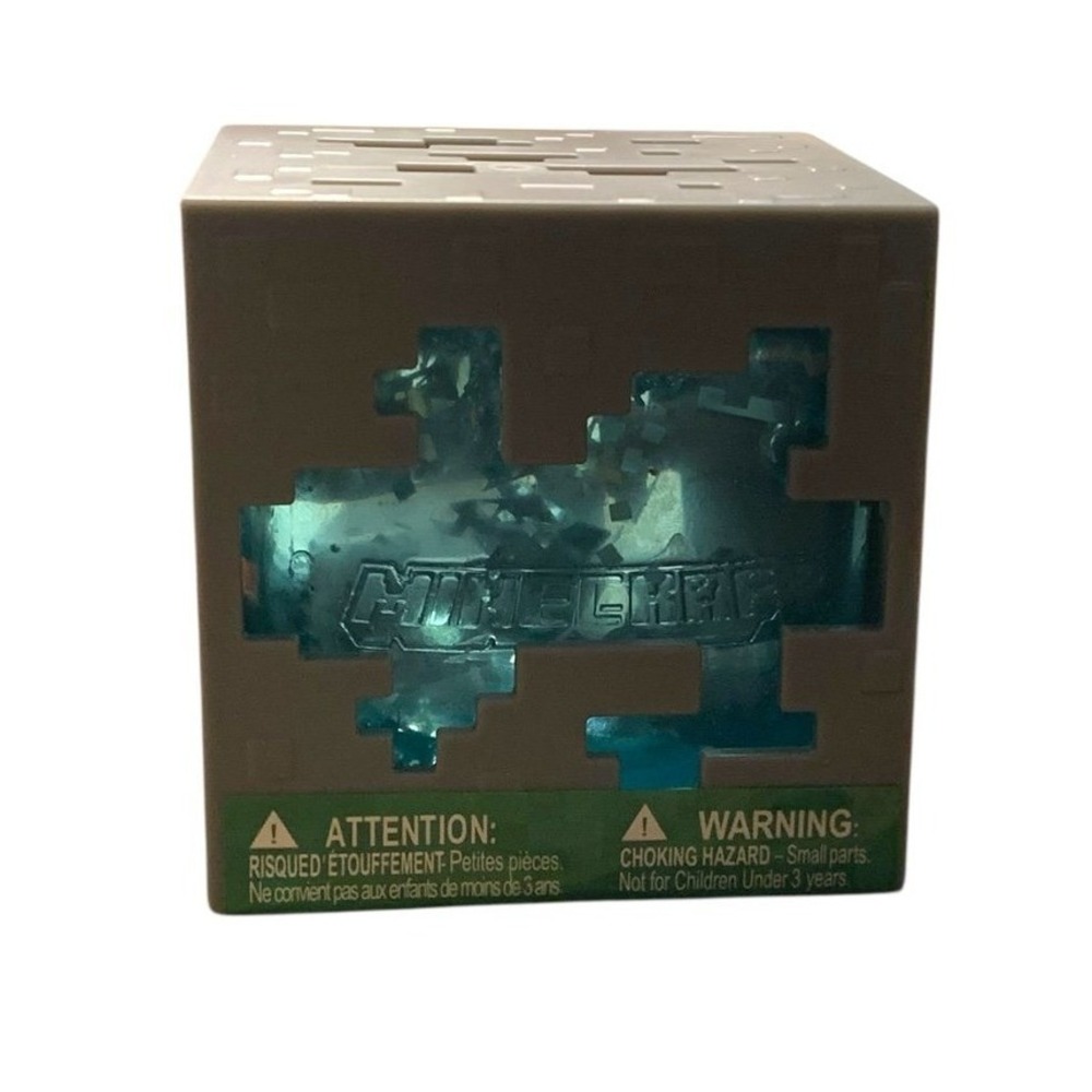 Minecraft Jelly Cubes Toy Kids Blue NIB Diamond Ore Squishy Gamer Core Sensory